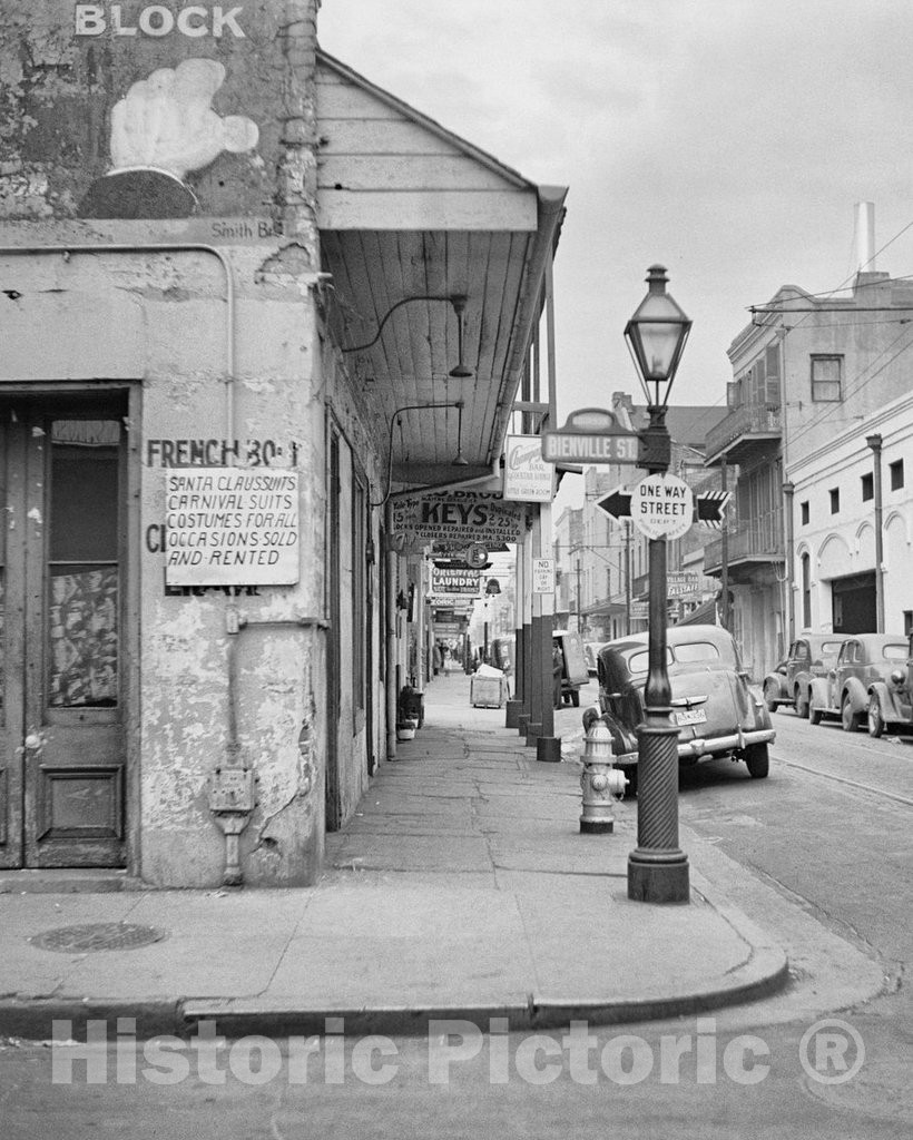 New Orleans, Louisiana, Bienville and Bourbon Streets, c1941