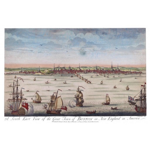 A Southeast View of the Great Town of Boston, c1745
