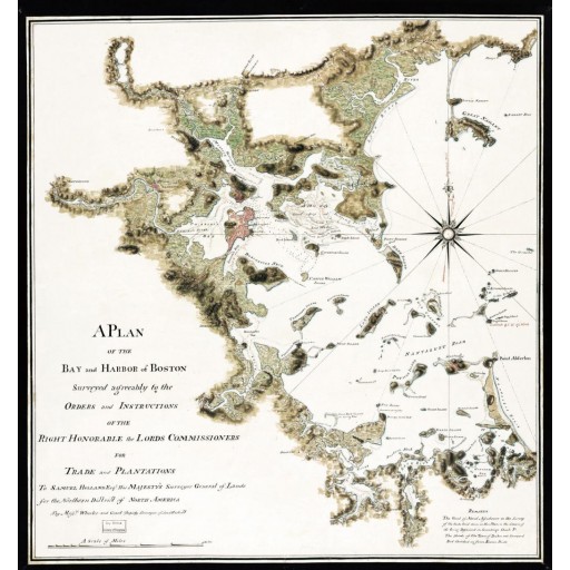 A Plan of Boston's Bay & Harbor, c1775