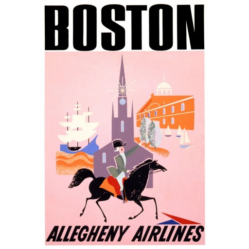 Boston by Allegheny Airlines, c1950