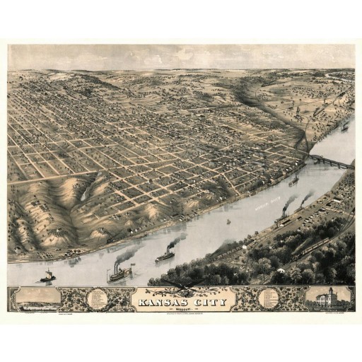 Kansas City, c1869