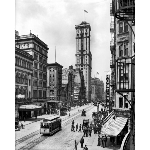Broadway and Times Building, c1903