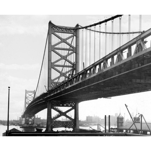 Ben Franklin Bridge, c1925