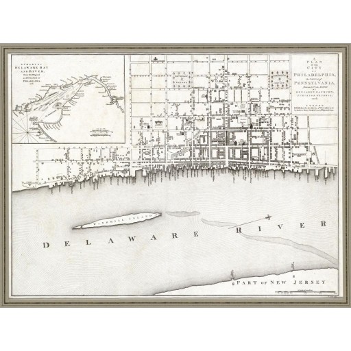 A Plan of the City of Philadelphia, c1776