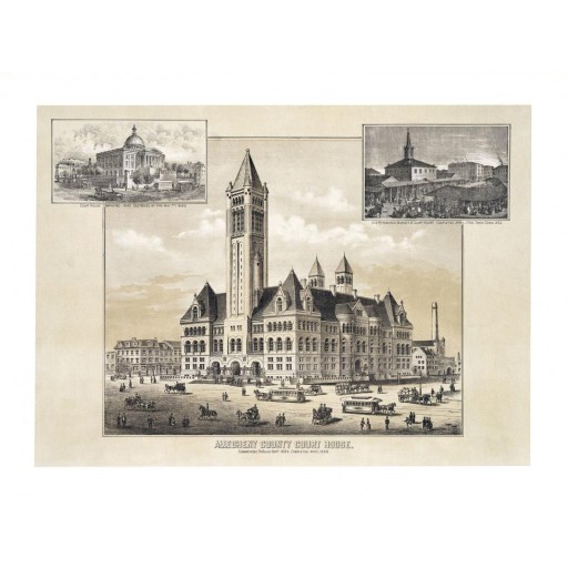 Allegheny County Court House, c1888