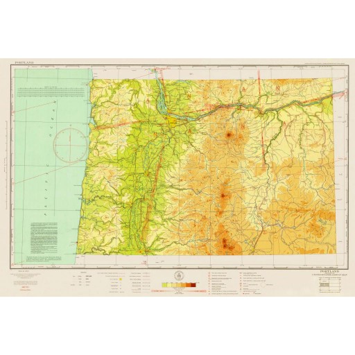 Portland Airway Map, c1934