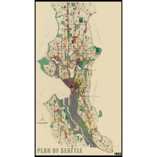Plan of the City of Seattle, c1965