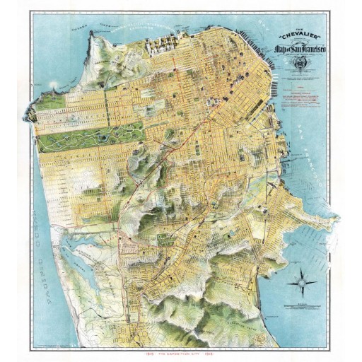 Chevalier map of San Francisco, c1912
