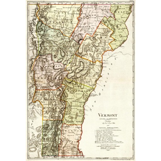 Vermont  Atlas, c1797