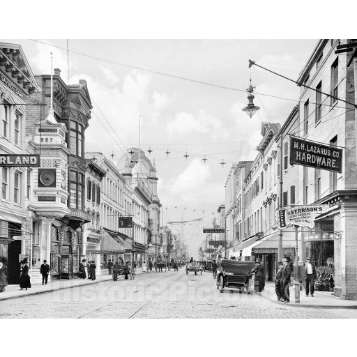 Charleston, South Carolina, Commerce on King Street, c1915