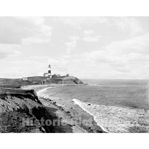 Long Island, New York, The Montauk Point Lighthouse, c1900