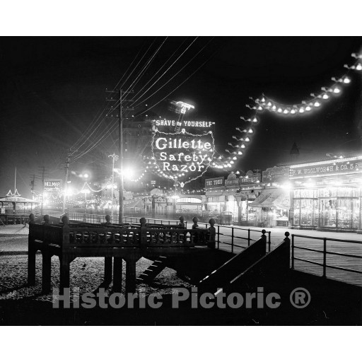 The Jersey Shore, On the Boardwalk, Atlantic City, c1911