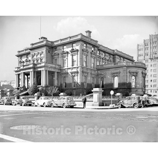 San Francisco, California, James Clair Flood Mansion, California Street, c1940