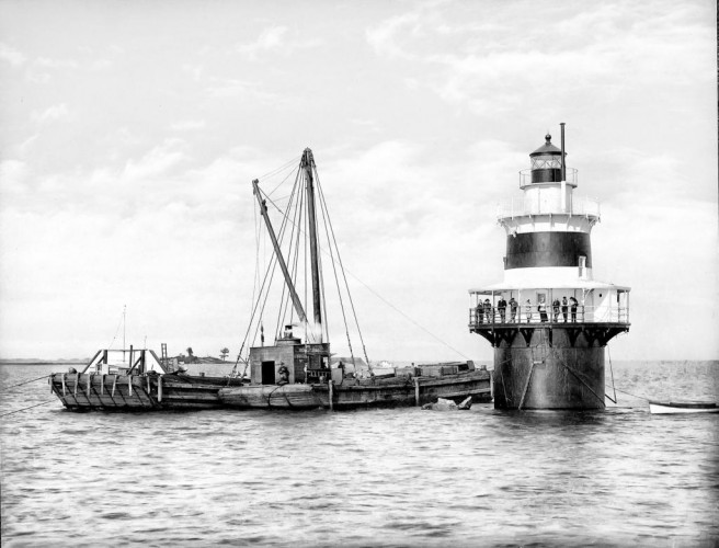 Peck’s Ledge Lighthouse, Norwalk, c1906
