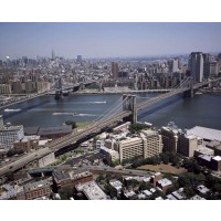Brooklyn and Manhattan Bridges from the Air