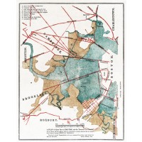 A Plan of Boston & Surrounding Towns, c1814