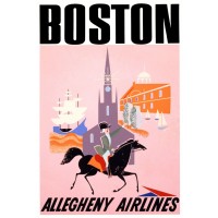 Boston by Allegheny Airlines, c1950