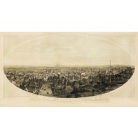 Bird's-eye view of Los Angeles, c1888