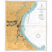 Chart Of Milwaukee Harbor, c1912