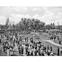 A Crowd Outside of Longfellow Gardens, c1915