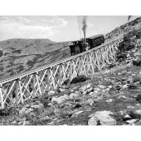 Climbing Jacob’s Ladder, Mount Washington Cog Railway, c1900