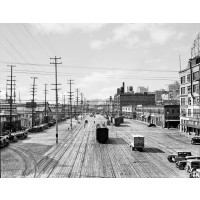 Looking Up Railroad Avenue from Marion Street, c1930