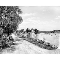 The Road Along Lake Bomoseen, CaMO-eton, c1905
