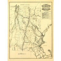 Railroad Routes from Rouse's Point, c1848
