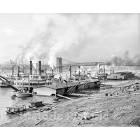 Cincinnati, Ohio, Steamboat Traffic on the Ohio River, c1907