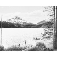 Portland, Oregon, Lost Lake with Mount Hood, c1912